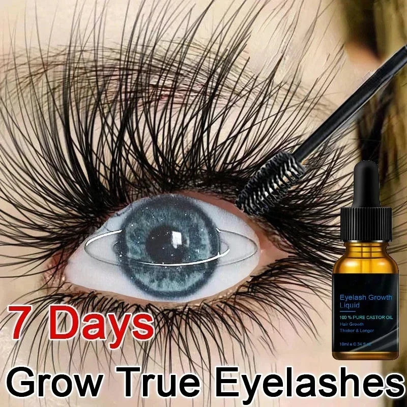 7Days Eyelash Fast Grow Serum Lengthen Thicken Natural Curl Enlargement Voluminous Eyelash Growth Natural Eyelashes Growth Serum