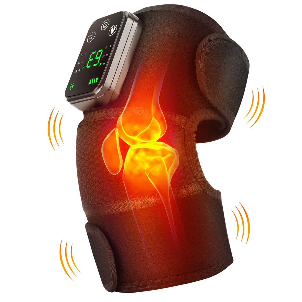 Knee Heating Massager Joint Physiotherapy Hot Compress Vibration Massage Elbow Shoulder Support Thermal Knee Pad Relieve Arthrit