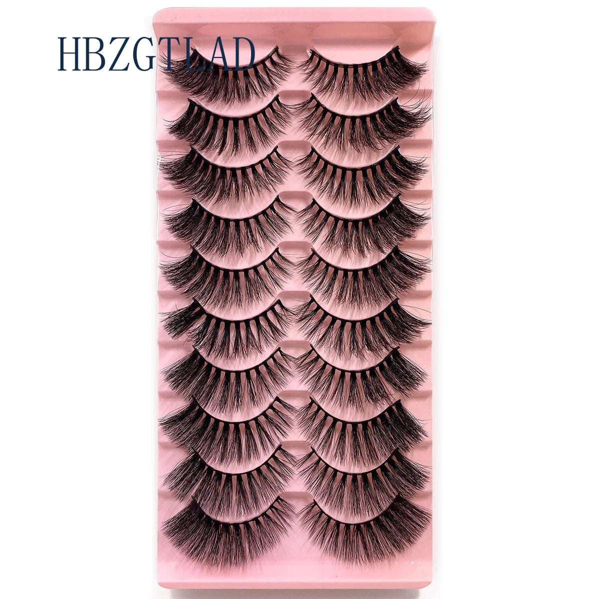 NEW 10pairs 100% Real Fake Mink Eyelashes 3D Natural False Eyelashes 3d Mink Lashes Soft Eyelash Extension Makeup Kit Cilios h13