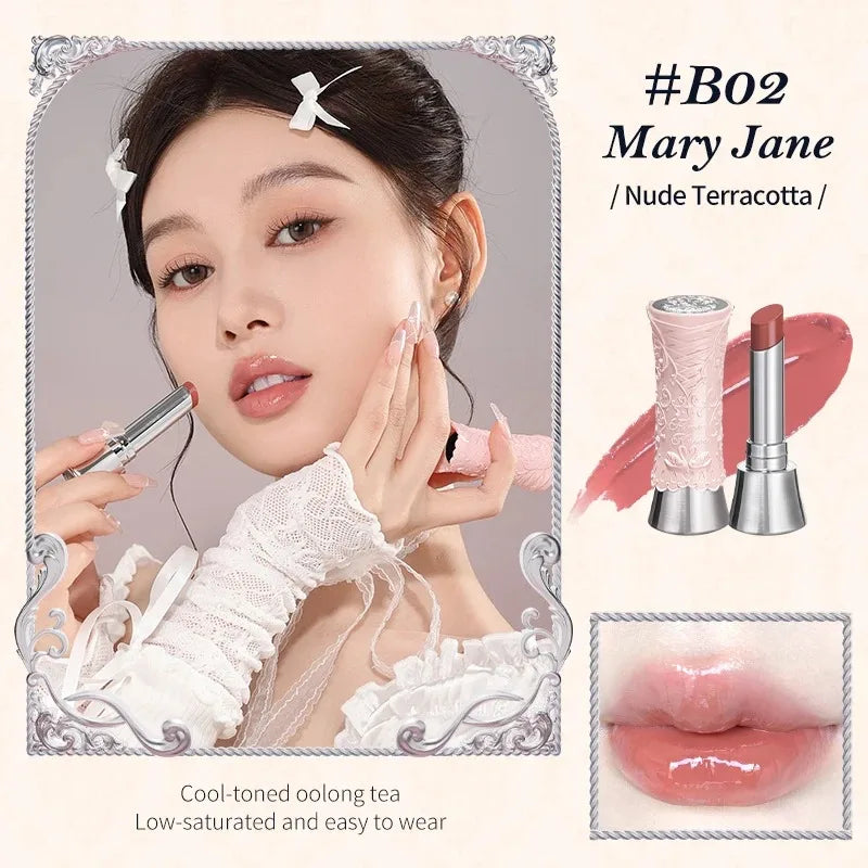 Flower Knows All In One Makeup Set Gift Box Garden Cushion Cream Foundation Matte Blush Long Lasting Velvet Lip Cream With Bag