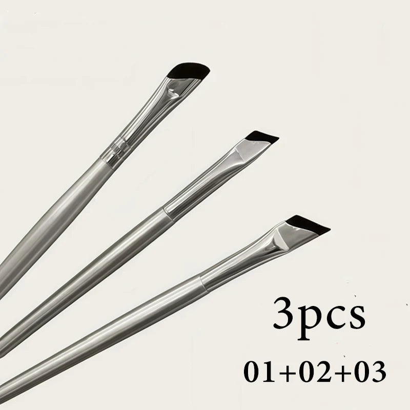 Sickle Eyeliner Brush Diagonal Eyebrow Brushes Blade Brush Undereyelid To Sleeping Silkworm Detail Brush Ultra-thin Makeup Tools
