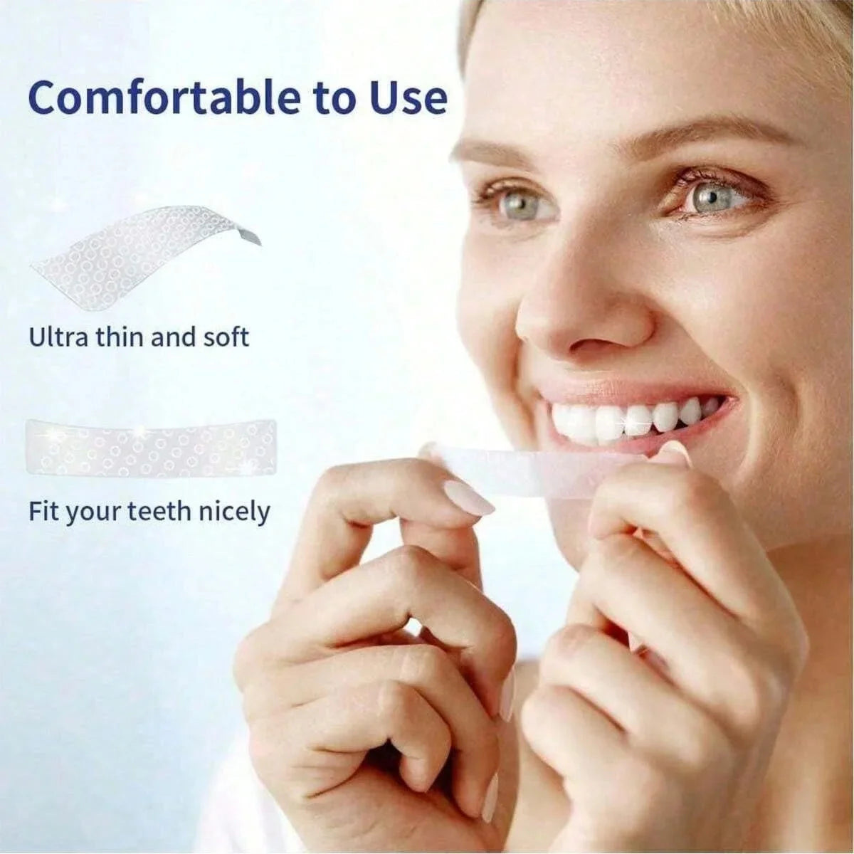 [5D] 28 Days Teeth Whitening Strips Whitener Strips Effective Teeth Whitener Helps Remove Smoking / Coffee / Soda / Wine Stain