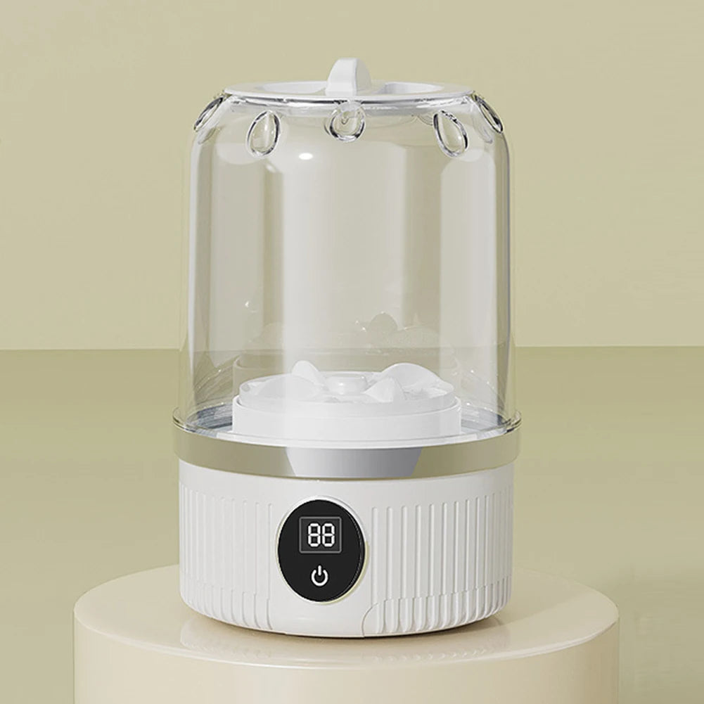 Cordless Small Washing Machine with Laundry Cup Automatic Laundry Cup Mini Special Washer for Travel Home and Dormitory