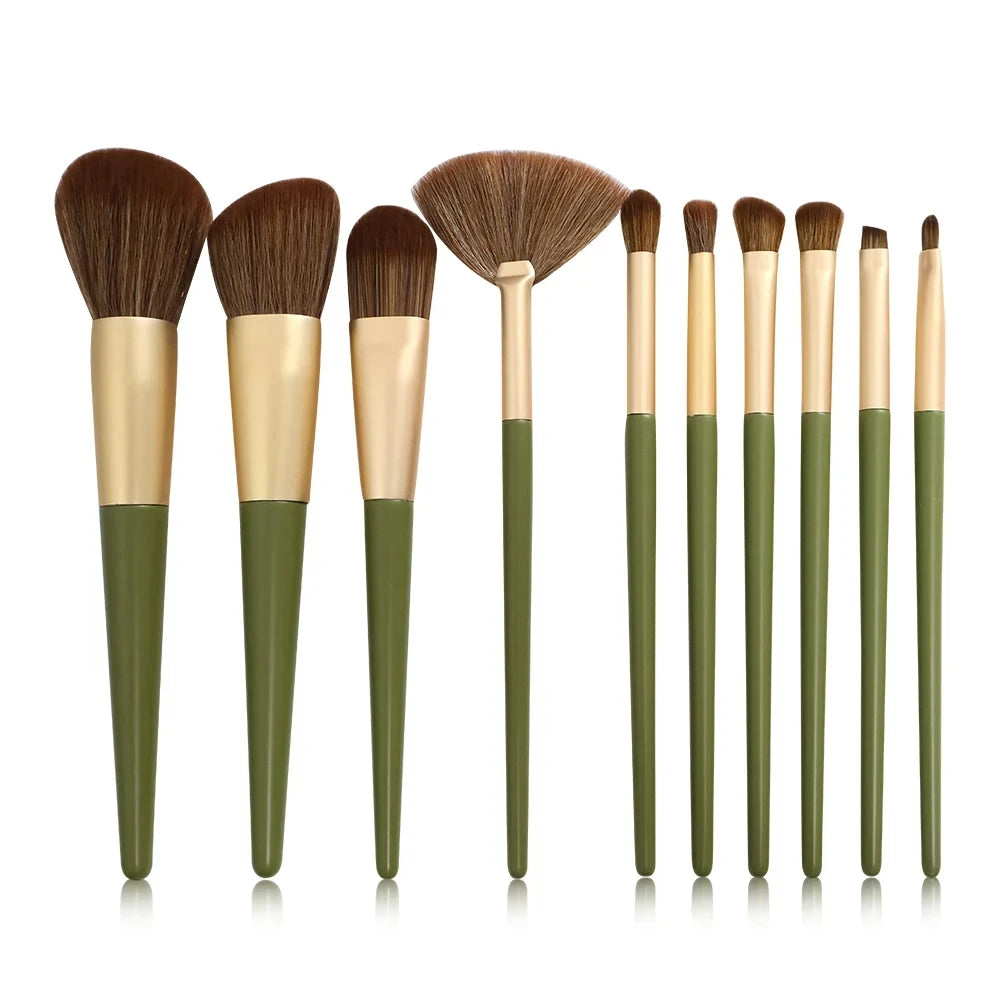 14Pcs Makeup Brushes Soft Fluffy Cosmetic Powder Eye Shadow Foundation Blush Blending Beauty Make Up Brush With Powder Puff Idea