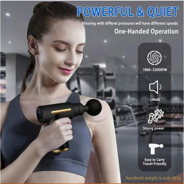 1pc Massage Gun, women toy ，Deep Tissue Muscle Handheld Percussion Massager For Body, Easy To Control,Back And Neck Pain, ,Ultra Compact Elegant Design, Powered By High Torque  men gifts
