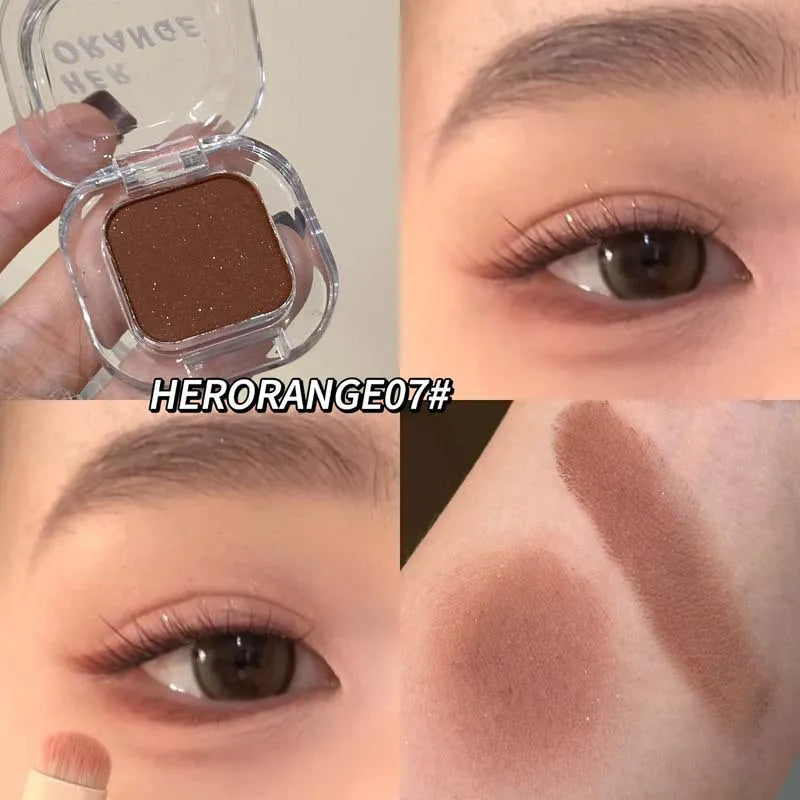 Mini Rose Brown Monochrome Eyeshadow Palette 9 Colors Glitter Pink Shadow Contouring Powder Pigment Eye Primer Beauty Makeup