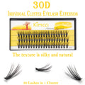 Kimcci 60 Bundles Mink Eyelash Extension Natural 3D Russian Volume Faux Eyelashes Individual 30D Cluster Lashes Makeup Cilia