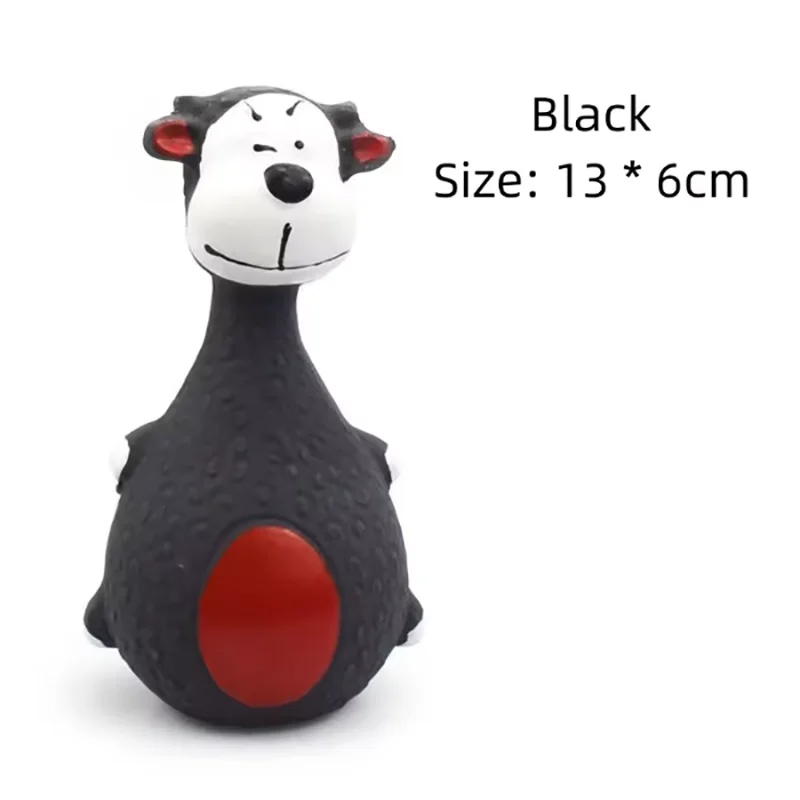 Hot 1 Piece Fat Bellied Cartoon Fun Bite Resistant Latex Sound Dog Toy Purple Elephant White Cow Brown Optional