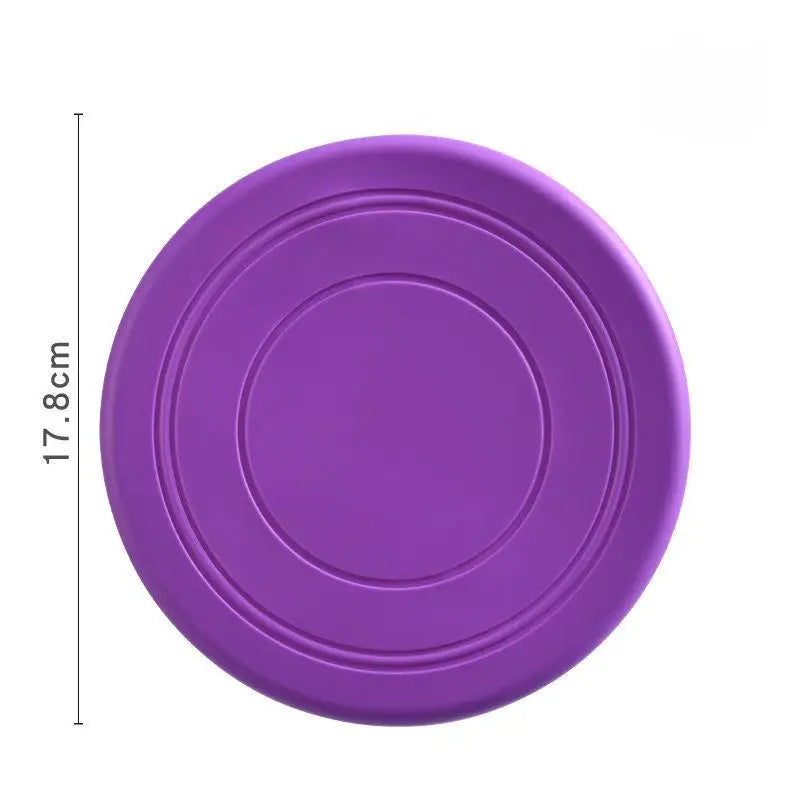 1pcs Funny Silicone Flying Saucer Dog Cat Toy Dog Game Flying Discs Resistant Chew Puppy Training Interactive Pet Supplies