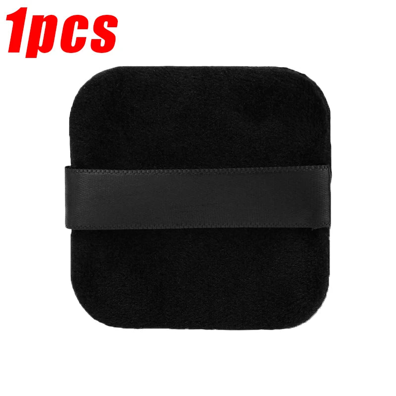 1/20pcs Black Velvet Cosmetic Puff with Box Loose Setting Powder Puffs BB Cream Foundation Powder Pad Beauty Makeup Tools