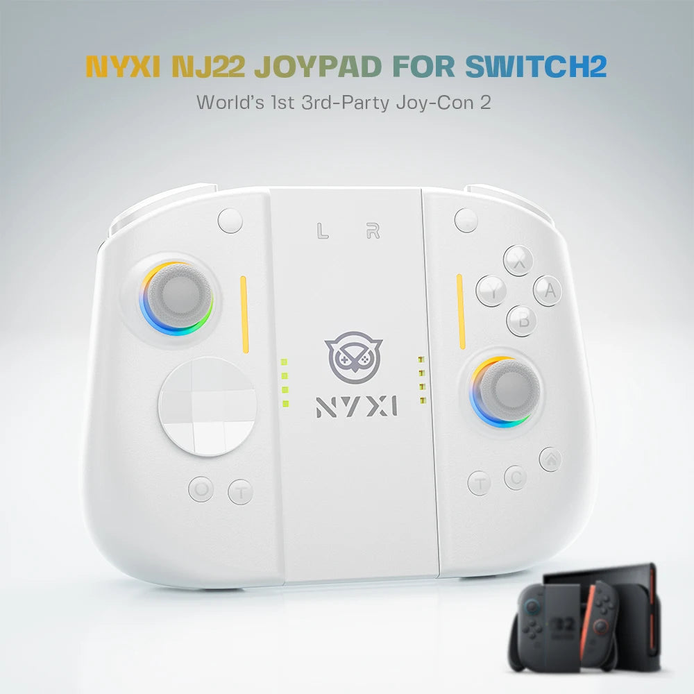 NYXI Hyperion 3 Wireless JoyPad for Switch 2 WHITE
