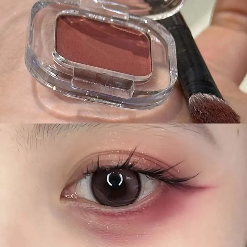 Mini Rose Brown Monochrome Eyeshadow Palette 9 Colors Glitter Pink Shadow Contouring Powder Pigment Eye Primer Beauty Makeup