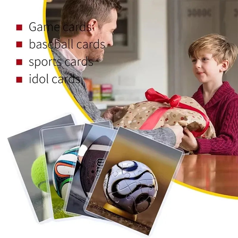 Card Sleeves Holder Game Cards PVC Hard Plastic Toy Top For Protectors Trading Storage Gift 3 x 4inches