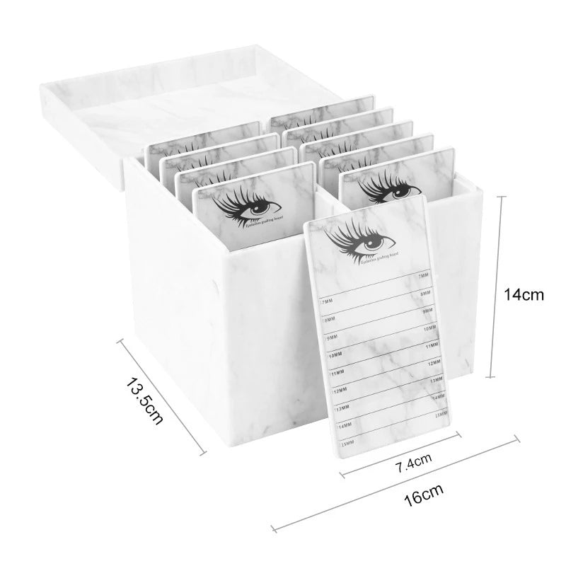 False Eyelash Storage Box 5 Layers Acrylic Pallet Lash Holder Pallet Individual Eyelash Extension Glue Display Stand Makeup 2029