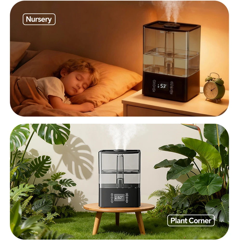 6L Professional Large Capacity Household Silent Air Humidifier Plant Spray Aroma Diffuser Ultrasonic Water Mist Diffuser