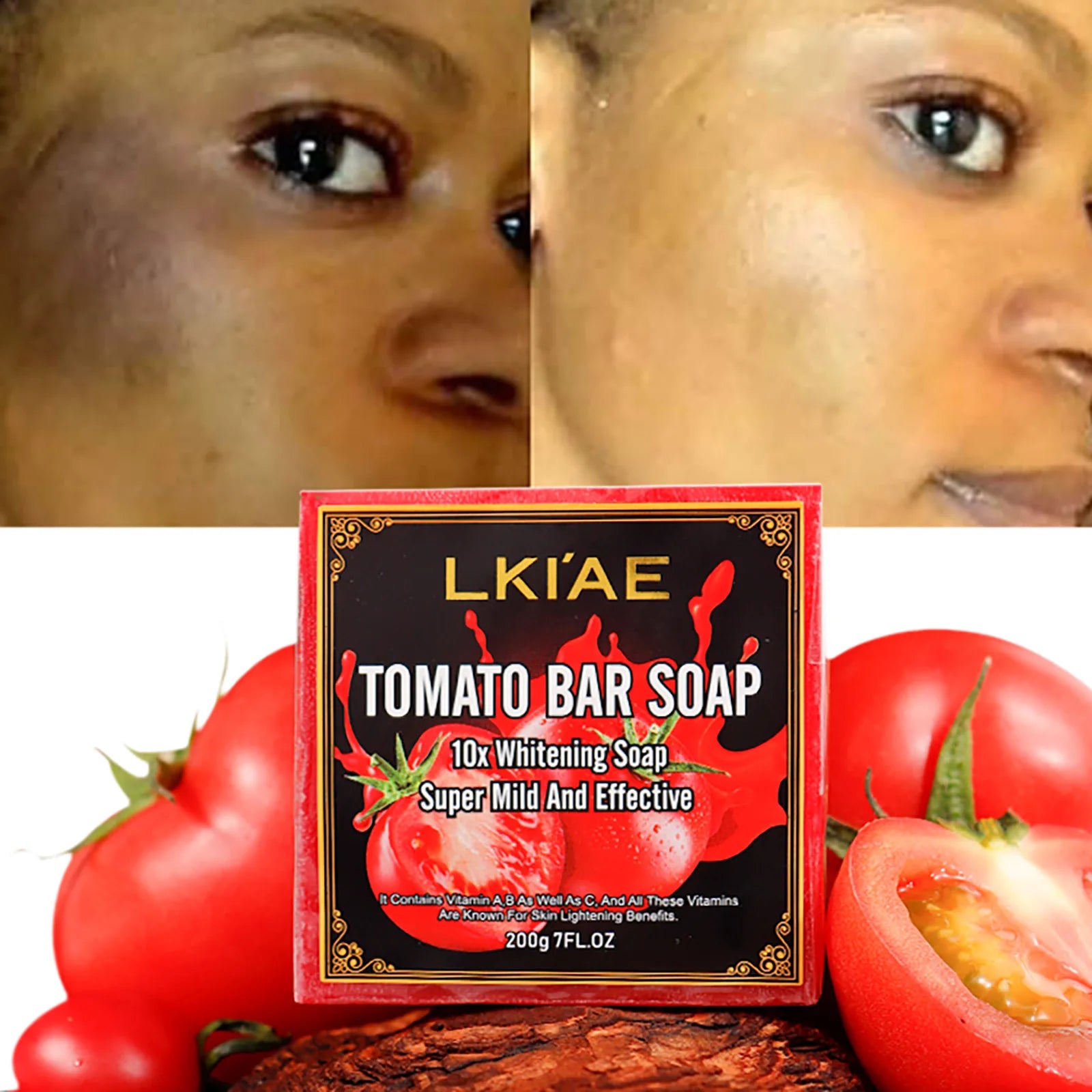 Natural Thailand Lycopene Powder Fruit Fragrance 10X Vitamin C Skin Care Beauty Whitening Face Soap For Black Spots