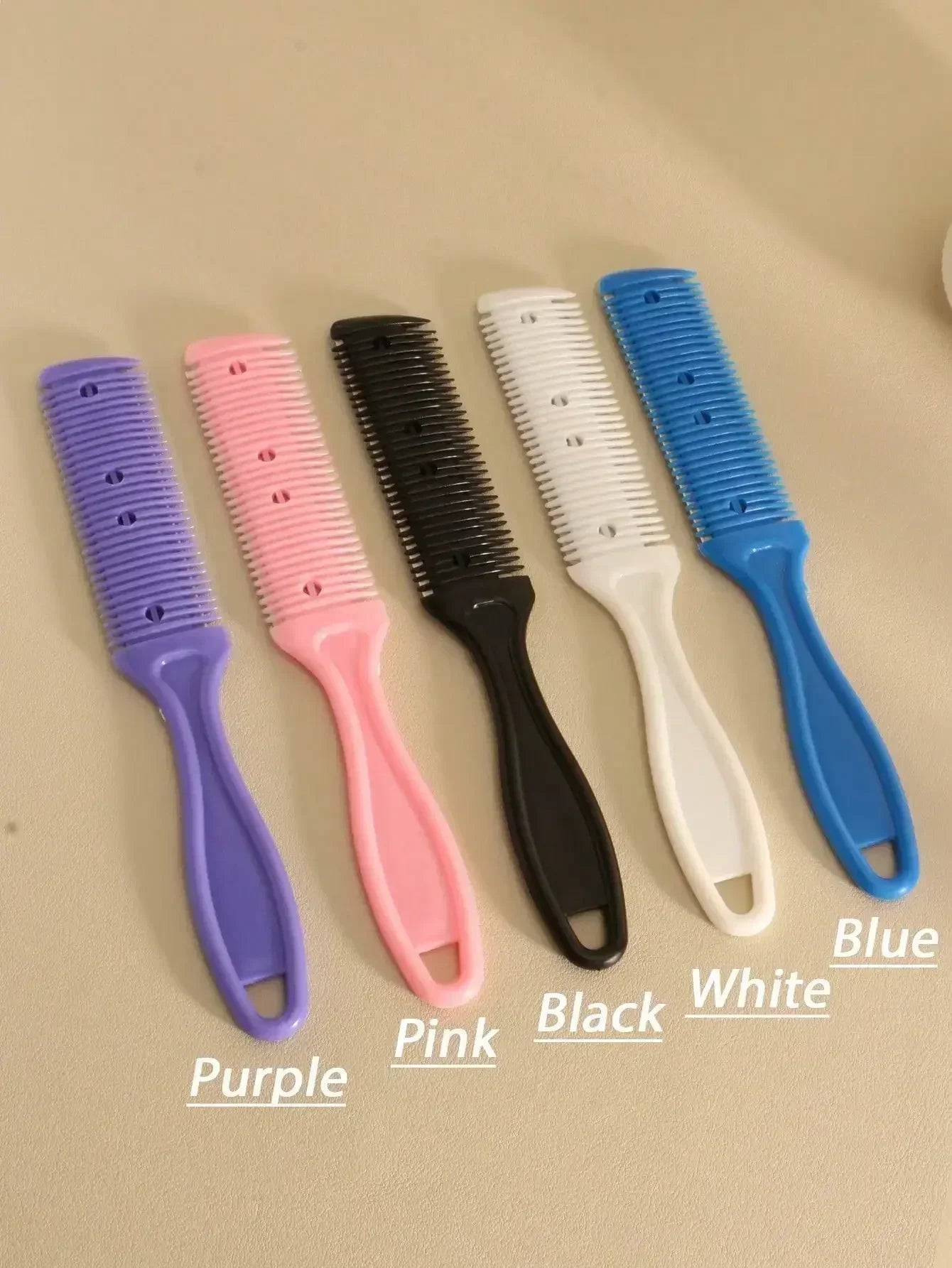 Double-Sided Double Blade Barber Comb, 1pc Thinning Razor Comb, Thinning Comb, Slim Hair Trimming Comb, With Thin