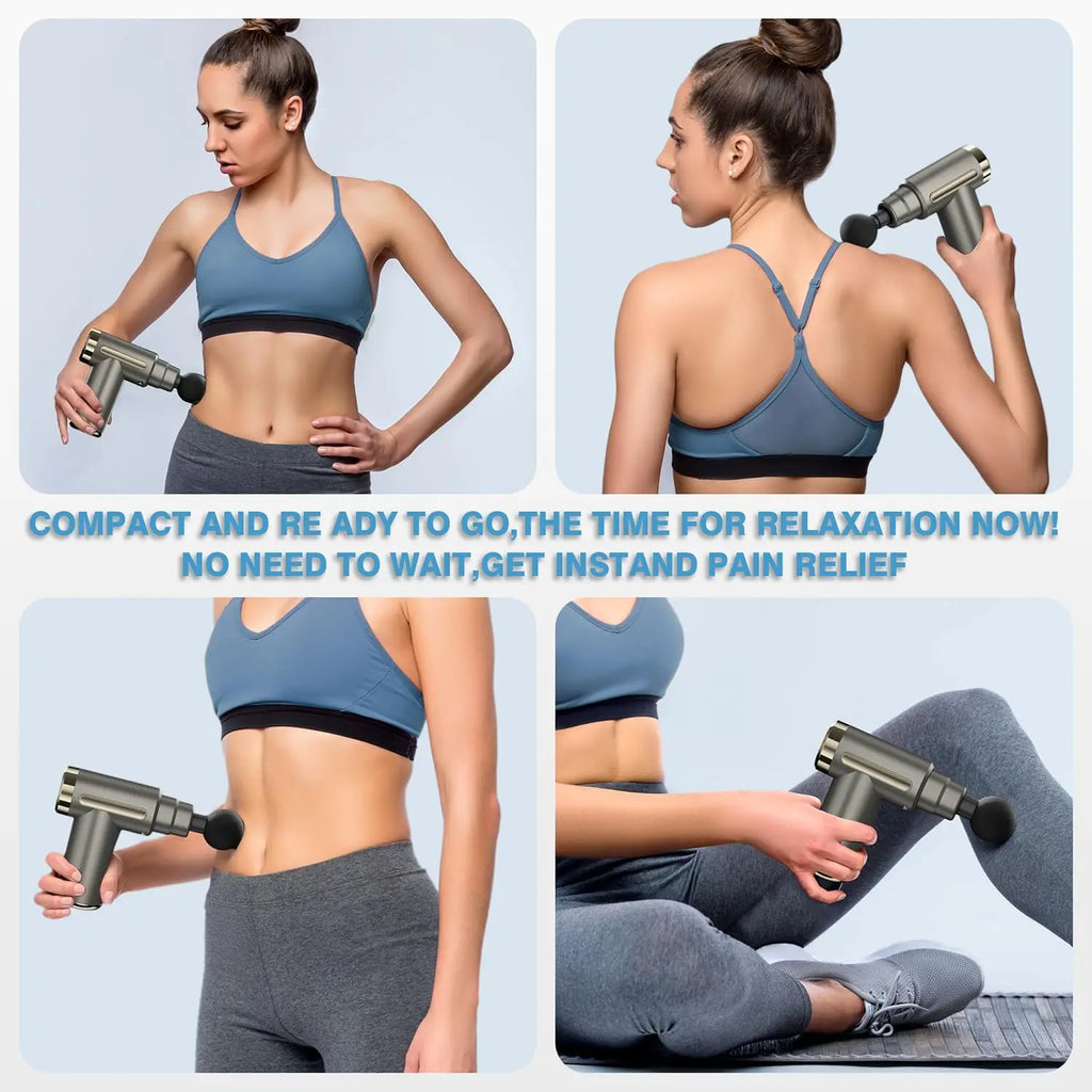 1pc Massage Gun, women toy ，Deep Tissue Muscle Handheld Percussion Massager For Body, Easy To Control,Back And Neck Pain, ,Ultra Compact Elegant Design, Powered By High Torque  men gifts