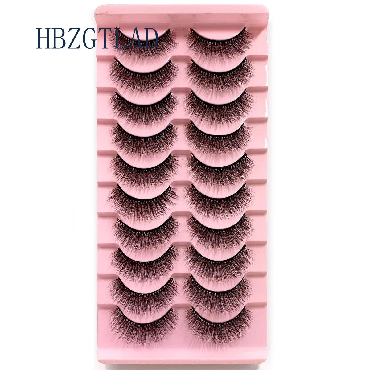 NEW 10pairs 100% Real Fake Mink Eyelashes 3D Natural False Eyelashes 3d Mink Lashes Soft Eyelash Extension Makeup Kit Cilios h13