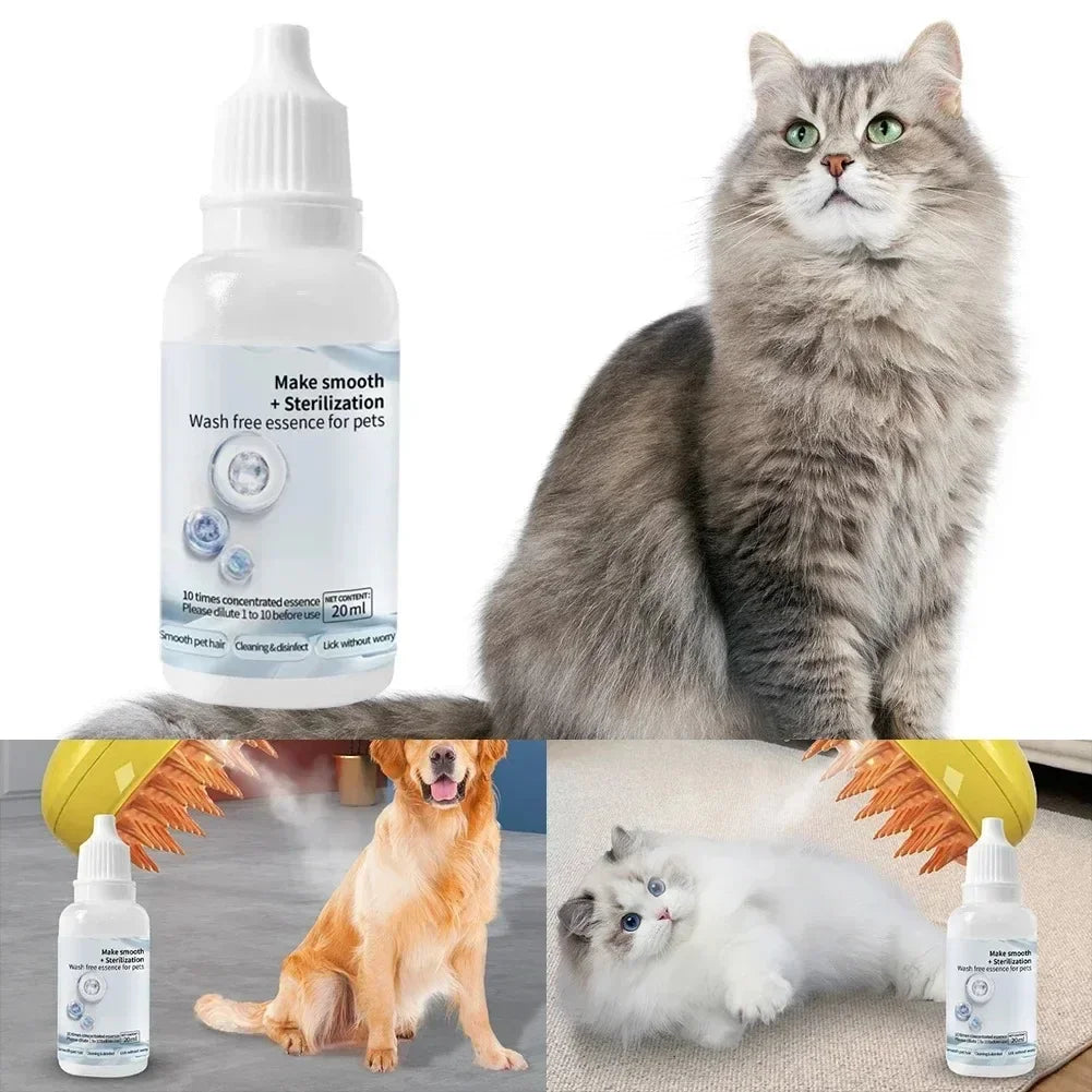 Cat Dog Electric Spray Massage Soothing Comb Single Button Spray Anti Loose Hair Comb Bathing Deshedding Brush Design Efficient
