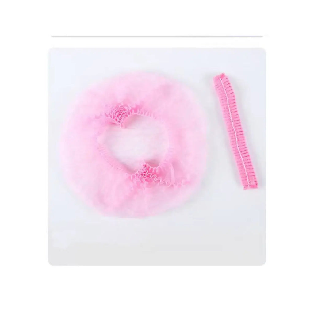 100 PCS Disposable Microblading Non Woven Fabric Makeup Hair Net Cap Sterile Hat Chef Catering Dust Strip Bathroom Supplies