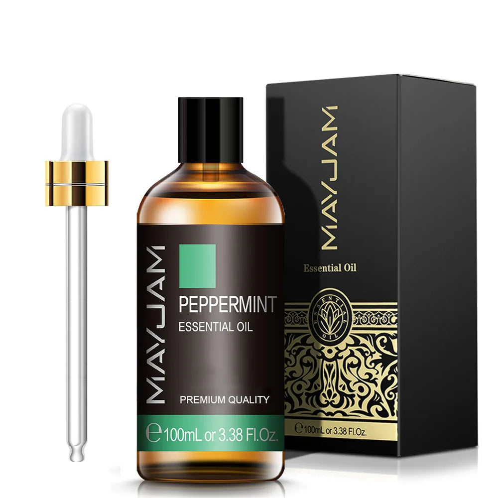 MAYJAM 100ML Pure Aroma Essential Oils Cinnamon Rosemary Cedarwood Lemongrass Tea Tree Oil for Massage Humidifier Soaps Candle