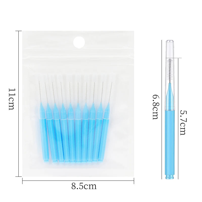 10/20 Pcs Eyebrow Brushes Mini Brow Lifting Brush Disposable Makeup Eyelash Tool Tooth Interdental Brush Lash Extension Supplies