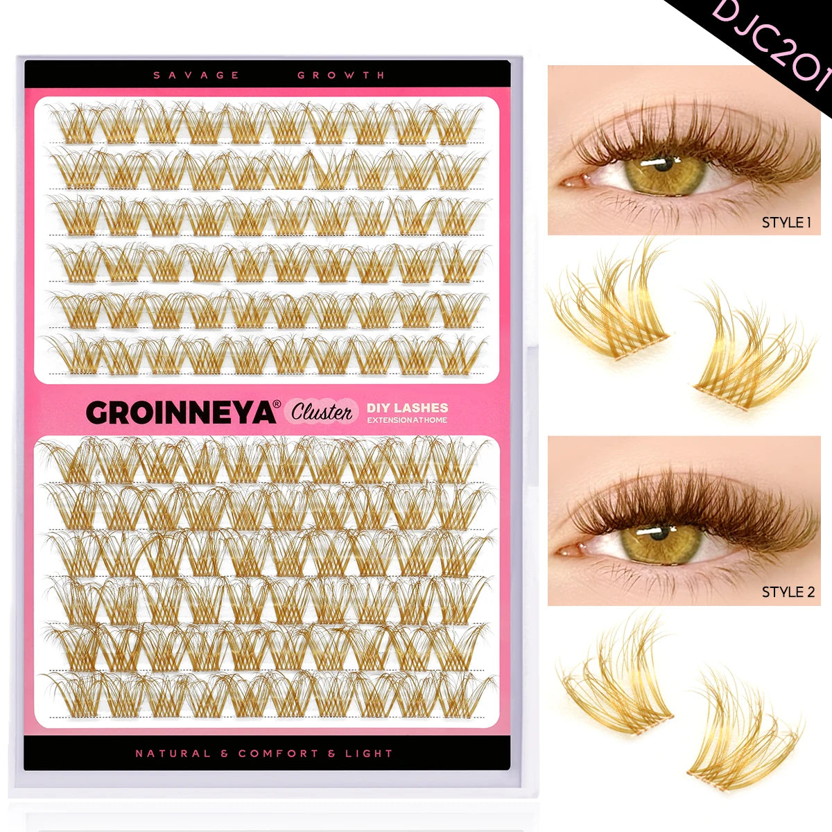 Lash Clusters Set DIY Lashes Extension Kit Individual Eyelash Extension Kit Full Set Lashes Kit with Lash Bond and Seal Makeup