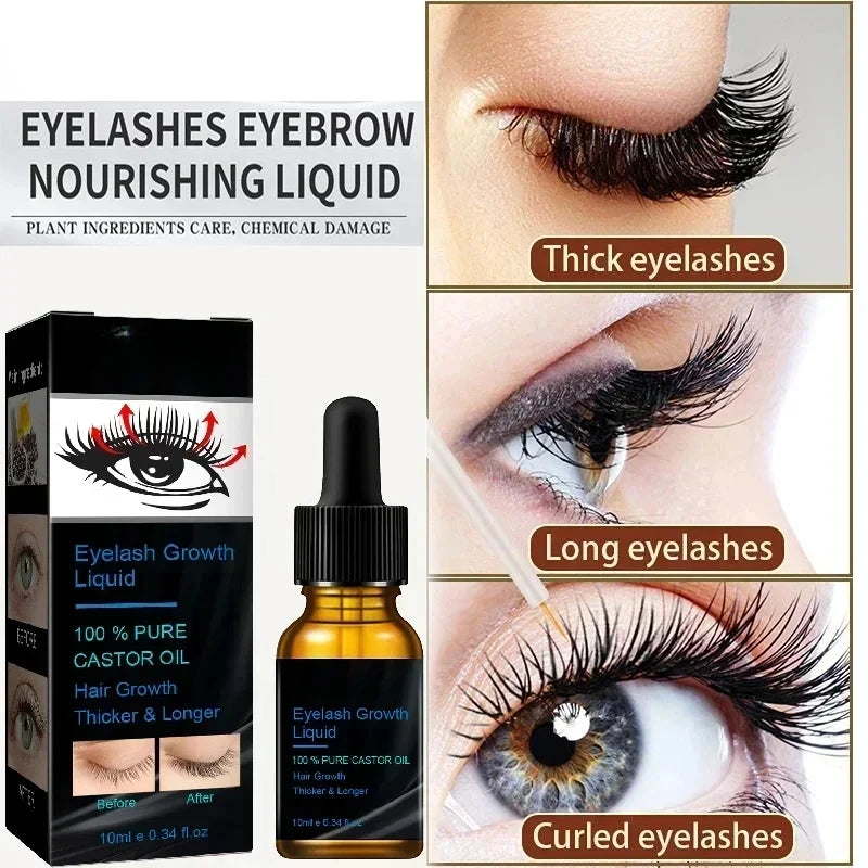 7Days Eyelash Fast Grow Serum Lengthen Thicken Natural Curl Enlargement Voluminous Eyelash Growth Natural Eyelashes Growth Serum