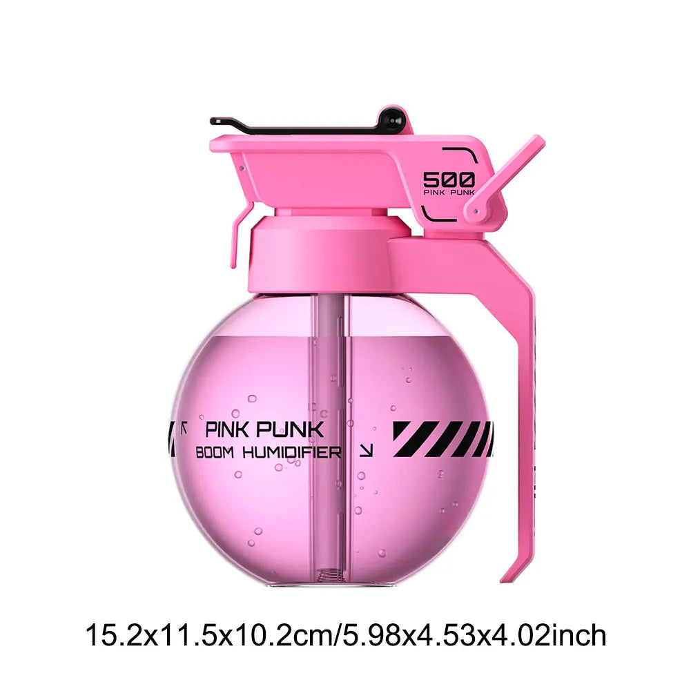 2025 Grenade Air Humidifier Cyberpunk Decorative Essential Oil Diffuser E-sports Desktop Aromatherapy Diffuser for Bedroom Home