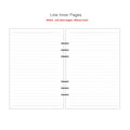 A5 A6A7 45 Sheets Loose Leaf Notebook Refill Spiral Binder Inner Page Weekly Monthly To Do Line Dot Grid Inside Paper Stationery