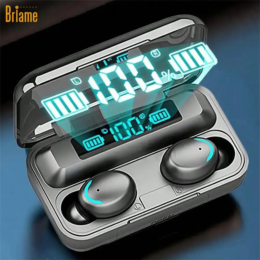 Mini Wireless Earbuds With LED Display, Sports Earphones With Microphone Compatible With All Devices, Gaming Headset With High-Fidelity Sound Quality, 400mAh Battery