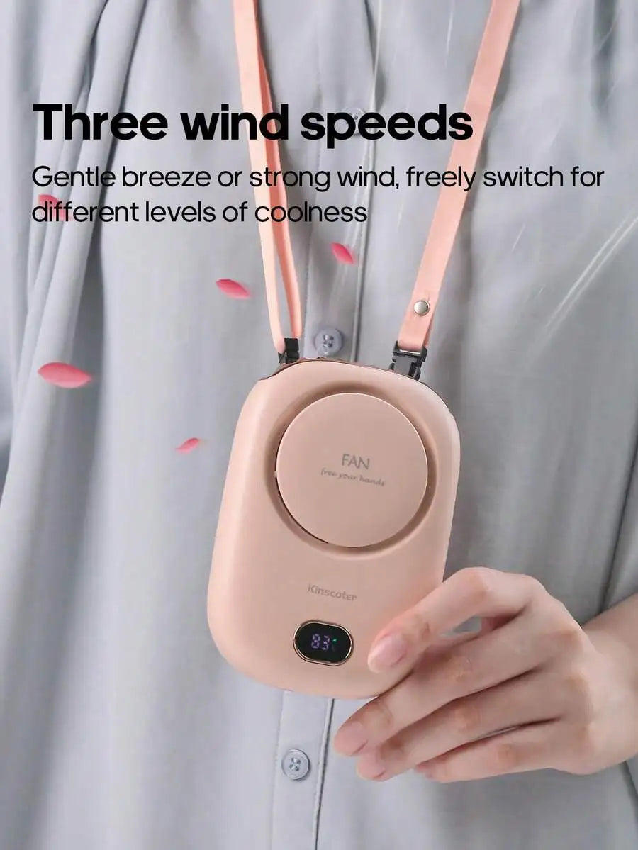 2026 New 3-In-1 Handheld Fan,Waist Fan,Portable Fan, Neck Fan,Mini Fan, Desktop Fan LED Flashlight & SOS Light,Flashlight,Type-C Rechargeable Mini Portable Fan Camping Beach  Travel Accessories Back To School Outdoor Summer A