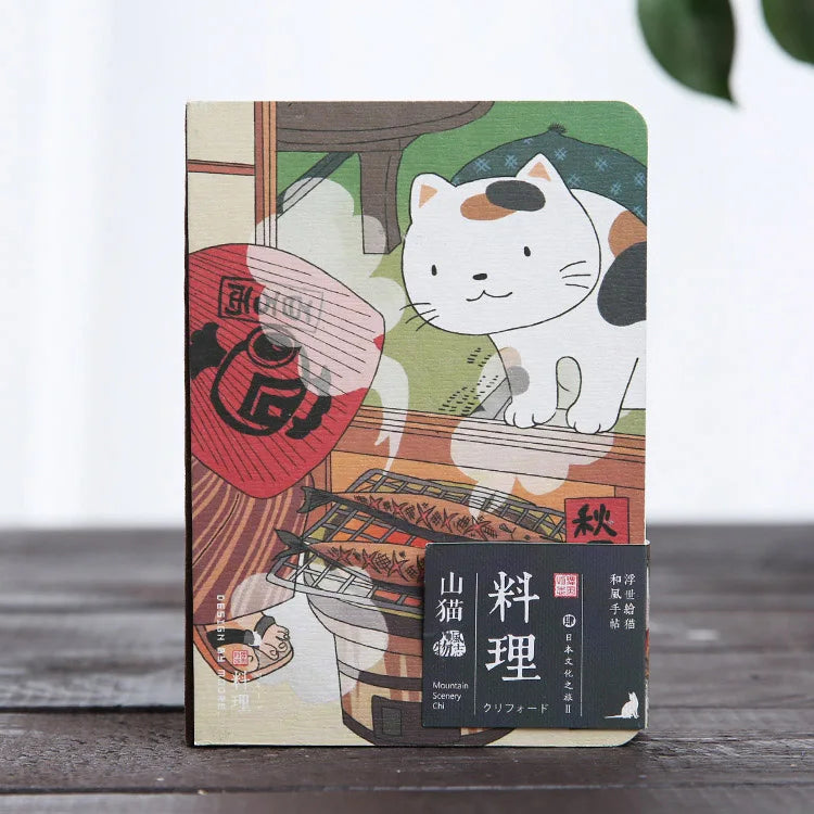 Creative Cartoon Cat Hardcover Notebook Planner Paper Diary Monthly Yearly Agenda Notepads School Student Planning Stationery