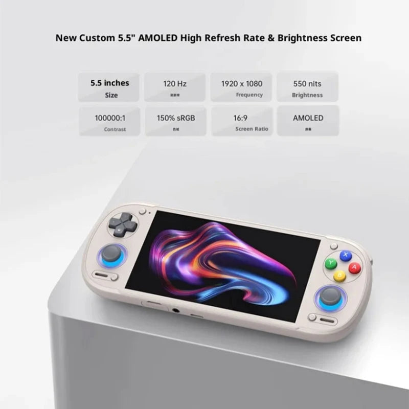 Retroid Pocket 6 RP6 Android Handheld Game Console 5.5 Inch 1080P 120Hz AMOLED Screen 6000mAh 8GEN2 with Hall-Effect Trigger G