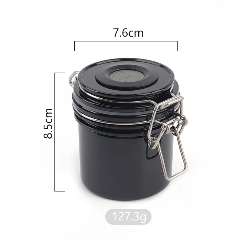 Eyelash Glue Storage Tank With Temperature and Hygrometer Activated Carbon Seal Leak-proof Jar Container Lash Extension Tool