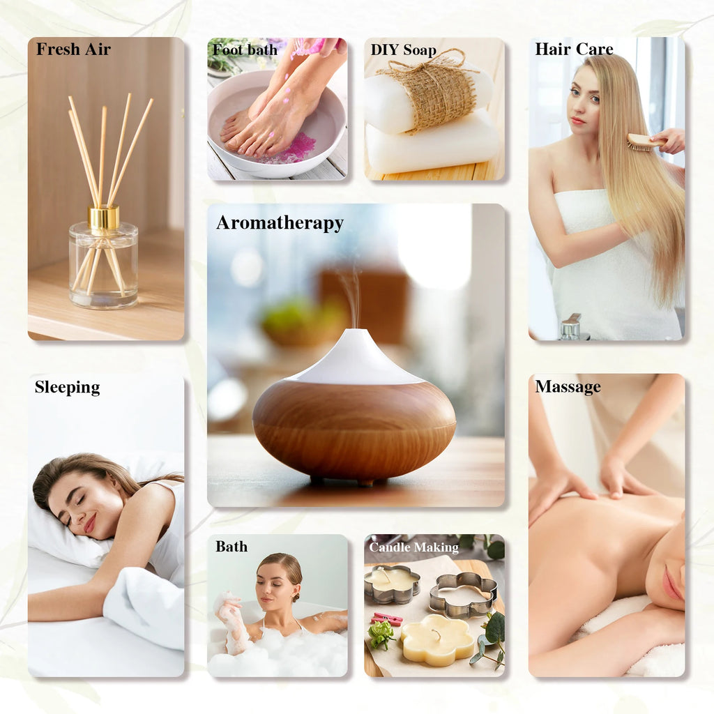 MAYJAM 100ML Pure Aroma Essential Oils Cinnamon Rosemary Cedarwood Lemongrass Tea Tree Oil for Massage Humidifier Soaps Candle