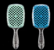 Glossy Hair Comb, Transparent Glossy Hollow Hair Styling Comb, Home Hair Styling Comb, Anti-Static Scalp Massage Comb, Suitable For Dry And Wet Styling, Suitable For Straight And Normal Hair - Ladies Gentle Hair Brush, Back T