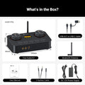 Fosi Audio K7 HiFi DAC & Headphone Amplifier, AKM4493ESQ DAC Chip, PCM 384kHz/32Bit & DSD256, Mic Input USB Audio DAC for Gaming
