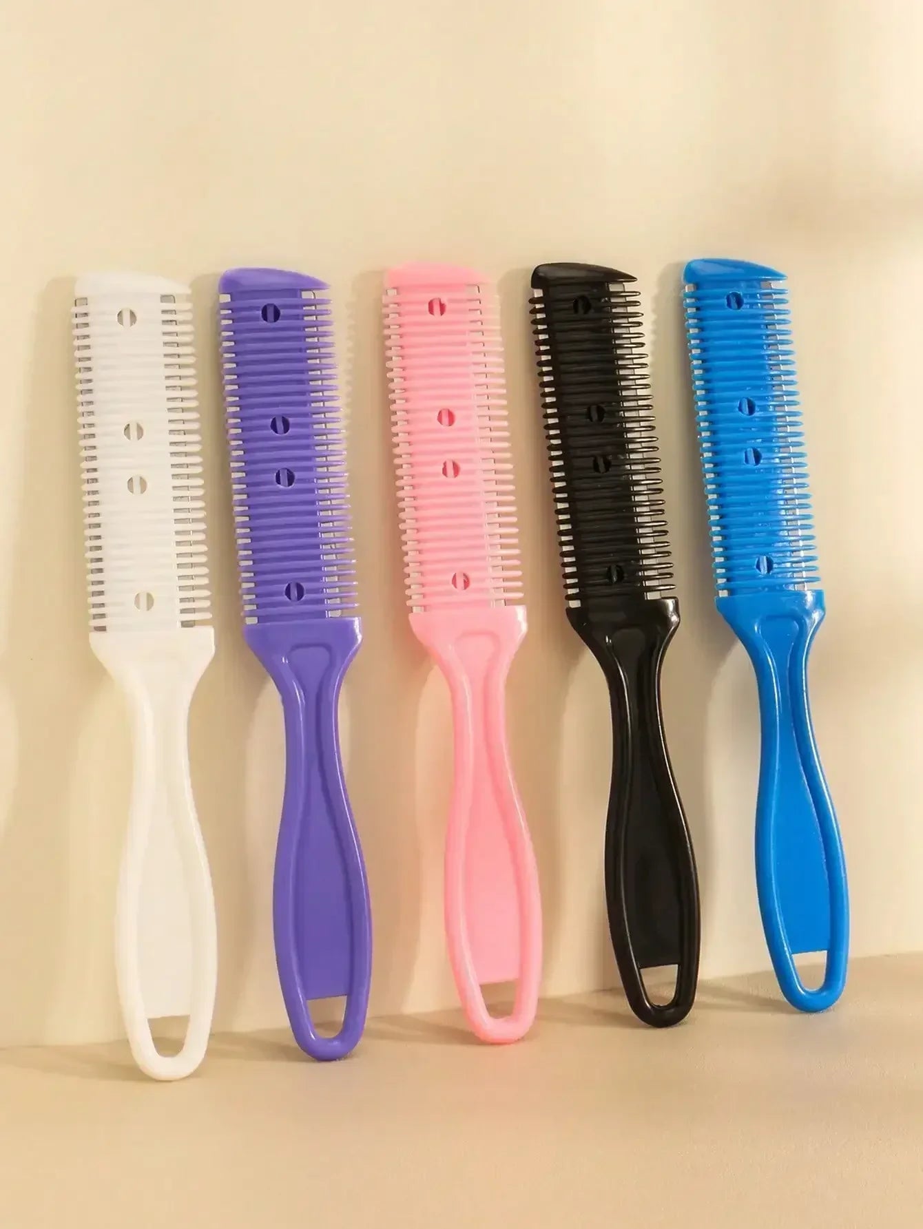 Double-Sided Double Blade Barber Comb, 1pc Thinning Razor Comb, Thinning Comb, Slim Hair Trimming Comb, With Thin