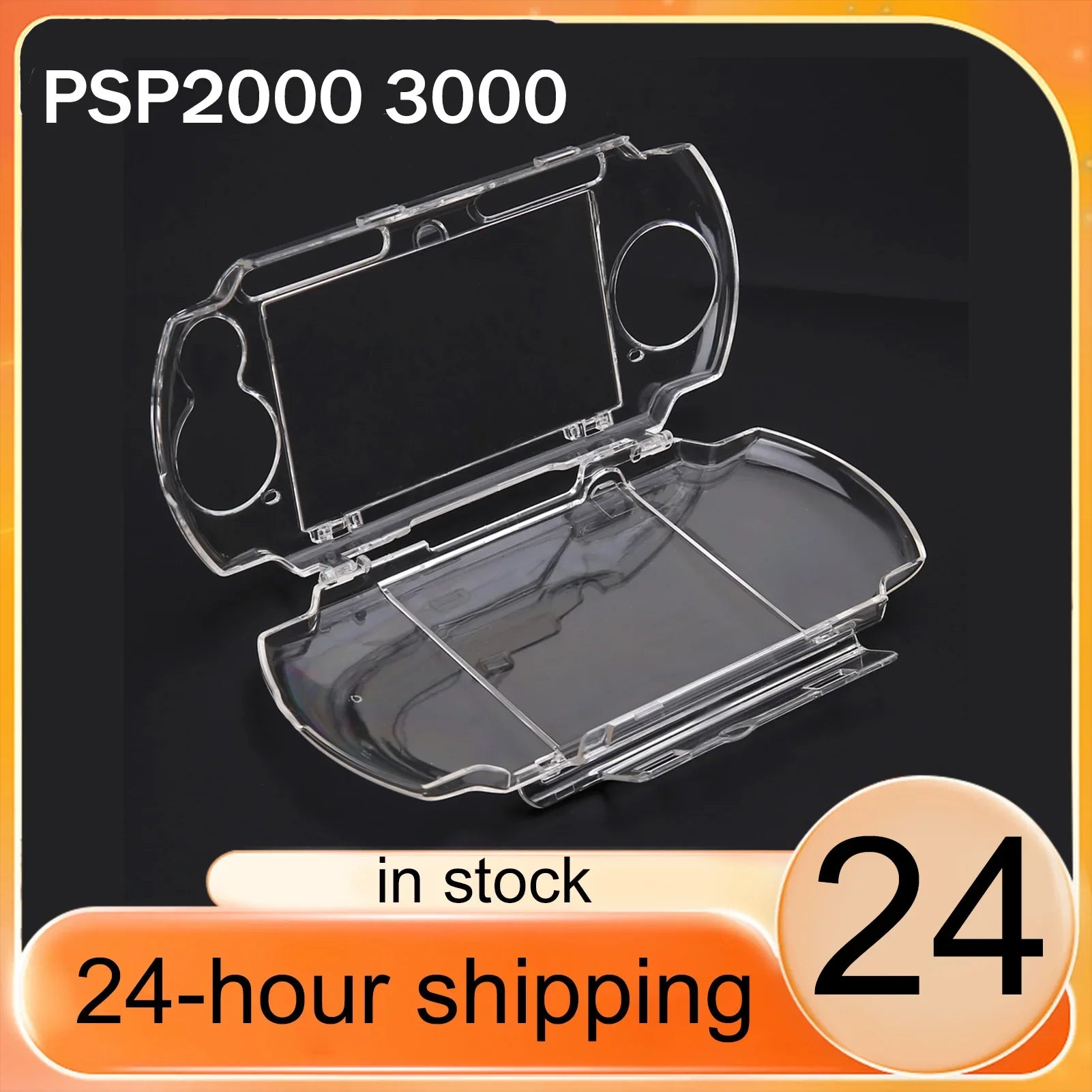 Crystal Hard Protective Case for PSP 2000/3000 Replacement Transparent Shell Cover For PSP 2000/3000 Handheld Game Console