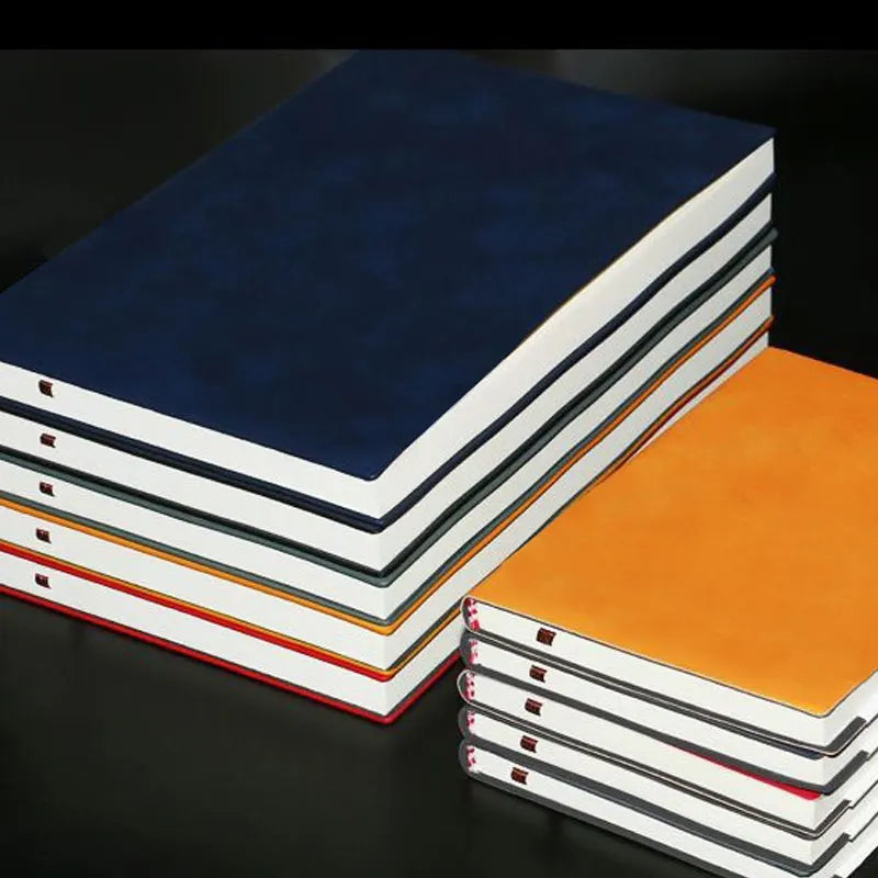 A5 A6 Sheepin Notebook Leather Office Journal Diary Notepad Stationery Student Class Lined NoteBook 160 Pages/240 Pages