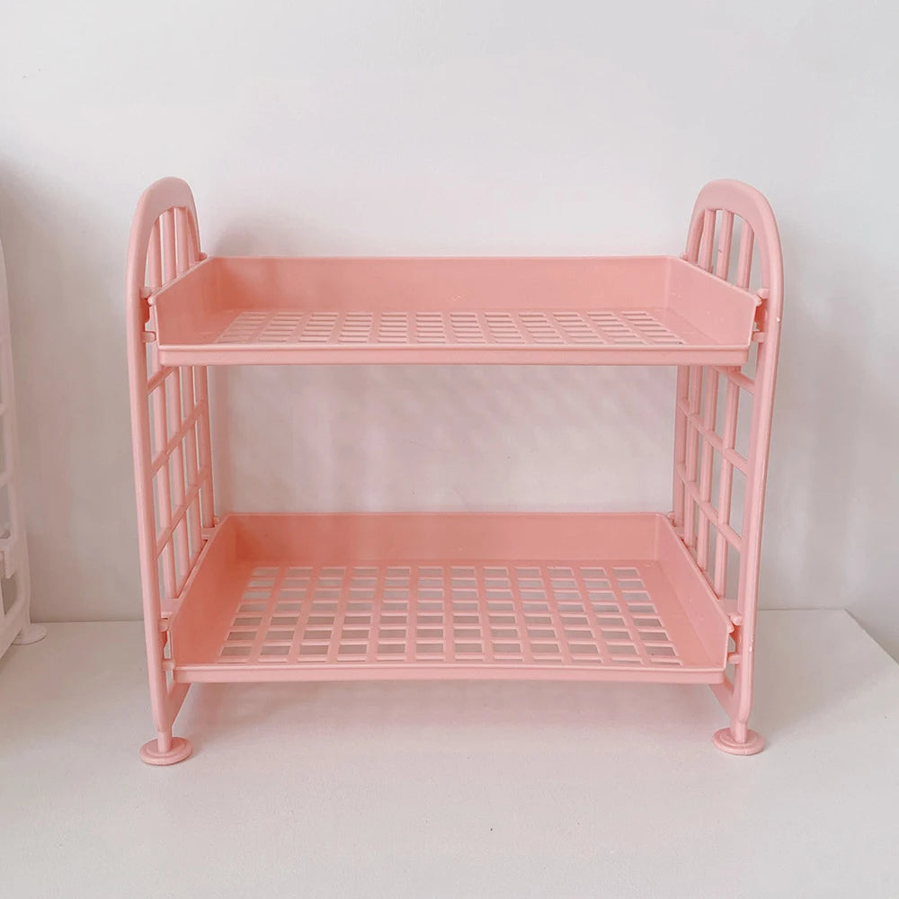 High Appearance Horizontal Desktop Storage Shelf Simple Multi-storey Dormitory Storage Shelf Computer Office Available