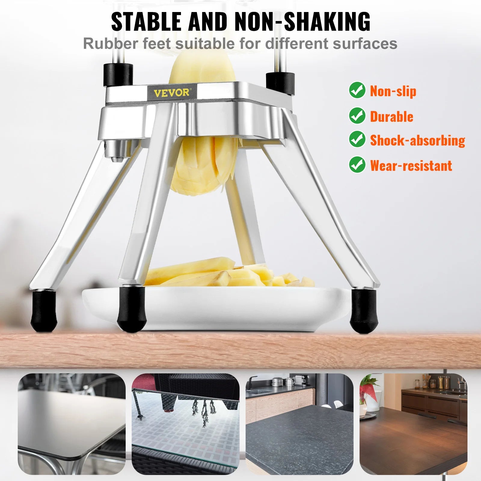 VEVOR Commercial Vegetable Fruit Chopper Heavy Duty Food Dicer Kattex Cutter Onion Slicer for Tomato Peppers Potato Mushroom