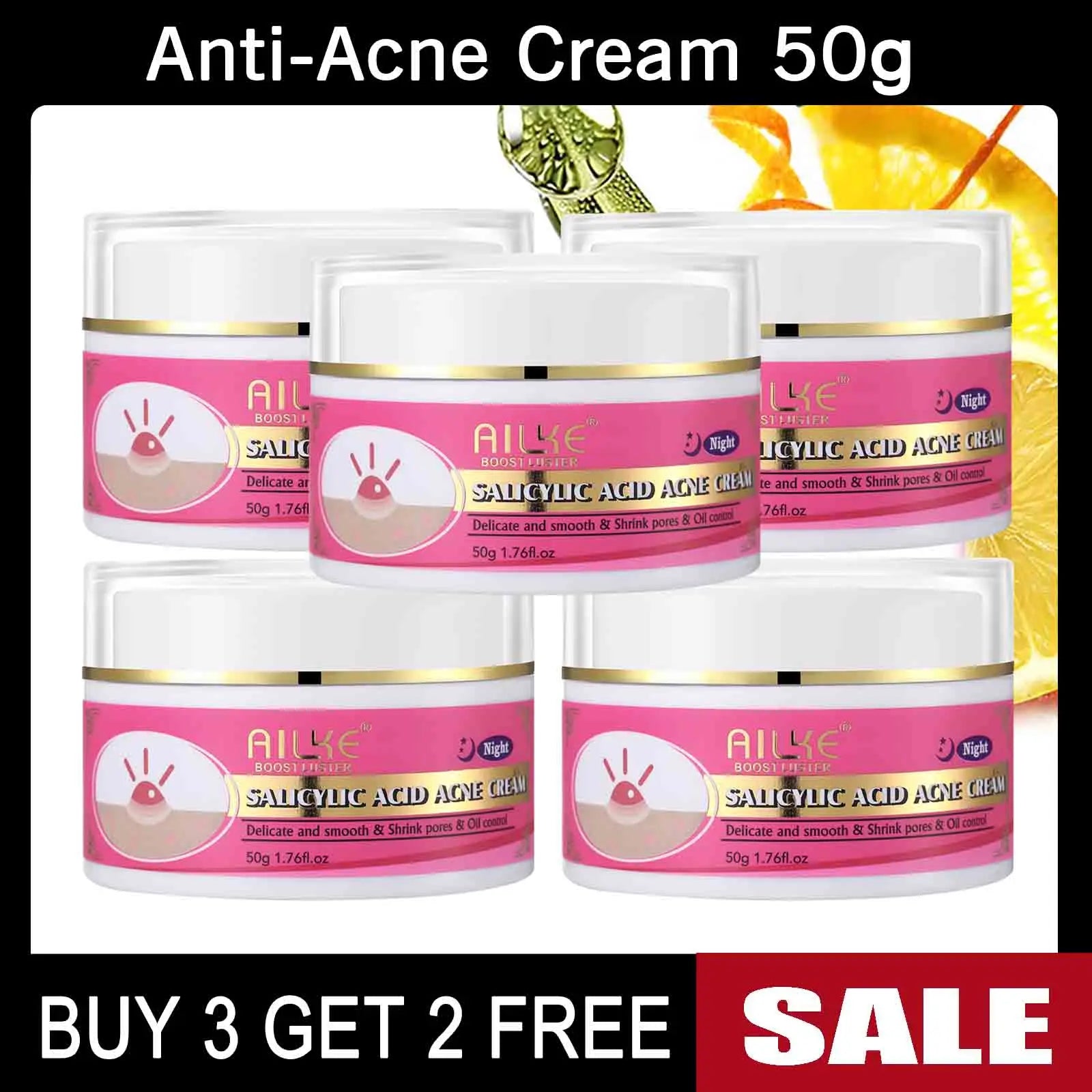 AILKE Natural Skin Brightening Set for All Skin Types, Cleaning, Dark Spots and Acne Removal, Boost Radiance, Organic, Vegan