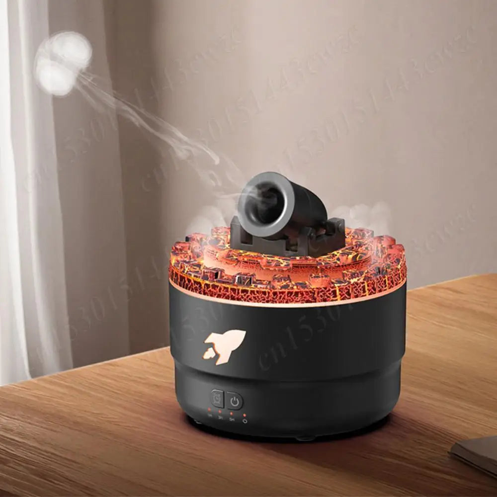 Volcanic Crack Light Cannons Humidifier Aroma Diffuser Cannon Essential Oil Diffuser Cannon Blast Turret Aromatherapy Humidifier