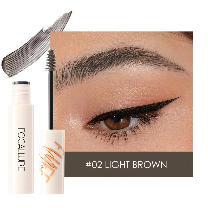 FOCALLURE Natural Brow Gel Long Hold Waterproof Eyebrow Cream Hair Like Finish Wild Eyebrows Styling Gel Beauty Eyes Makeup