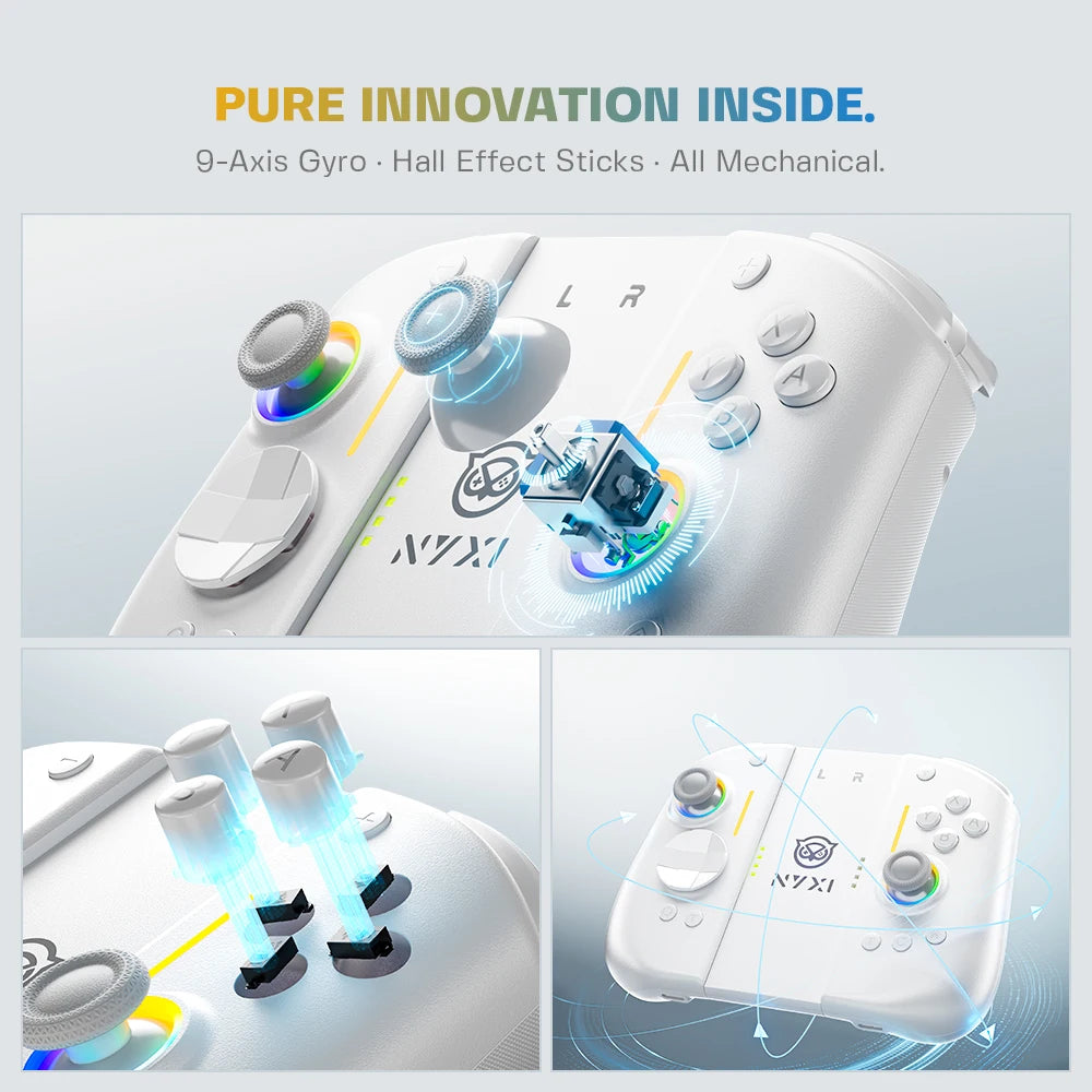 NYXI Hyperion 3 Wireless JoyPad for Switch 2 WHITE