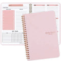 Undated Weekly Planner A5 Weekly Goals Spiral Binding Notebook Planner Agenda Record Daily Plans To Achieve Future Goals