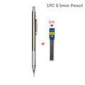 Mechanical Pencil Set Full Metal – Professional Art Drawing Automatic Pencil with Leads, Smooth Writing Sketching Tool for Office School Students
